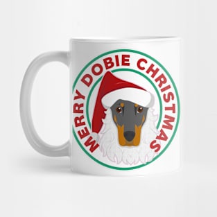 Merry Christmas Doberman Pinscher Mug